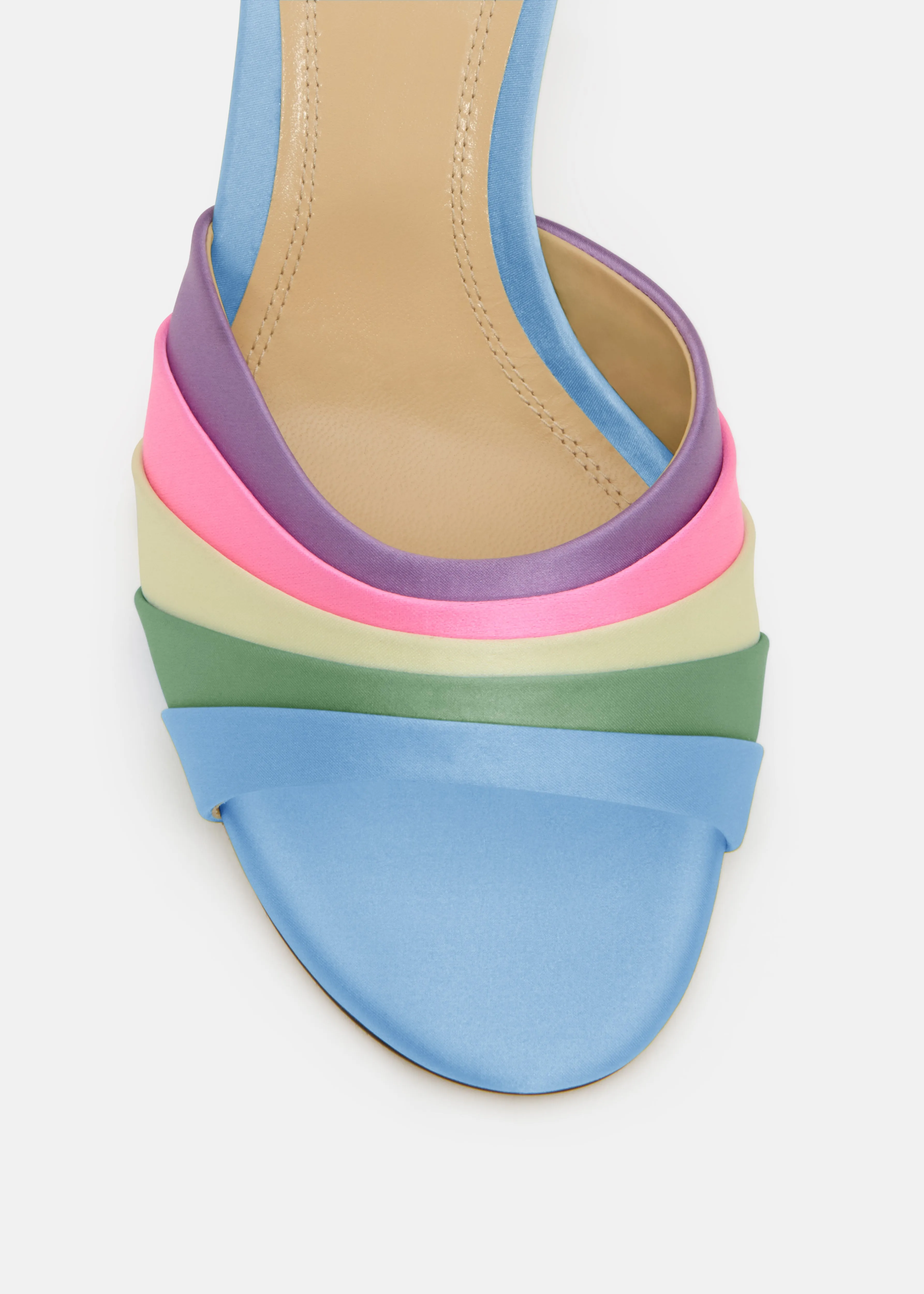 Gradient Multicolor Satin Mules sold by MACH & MACH product image thumbnail 5