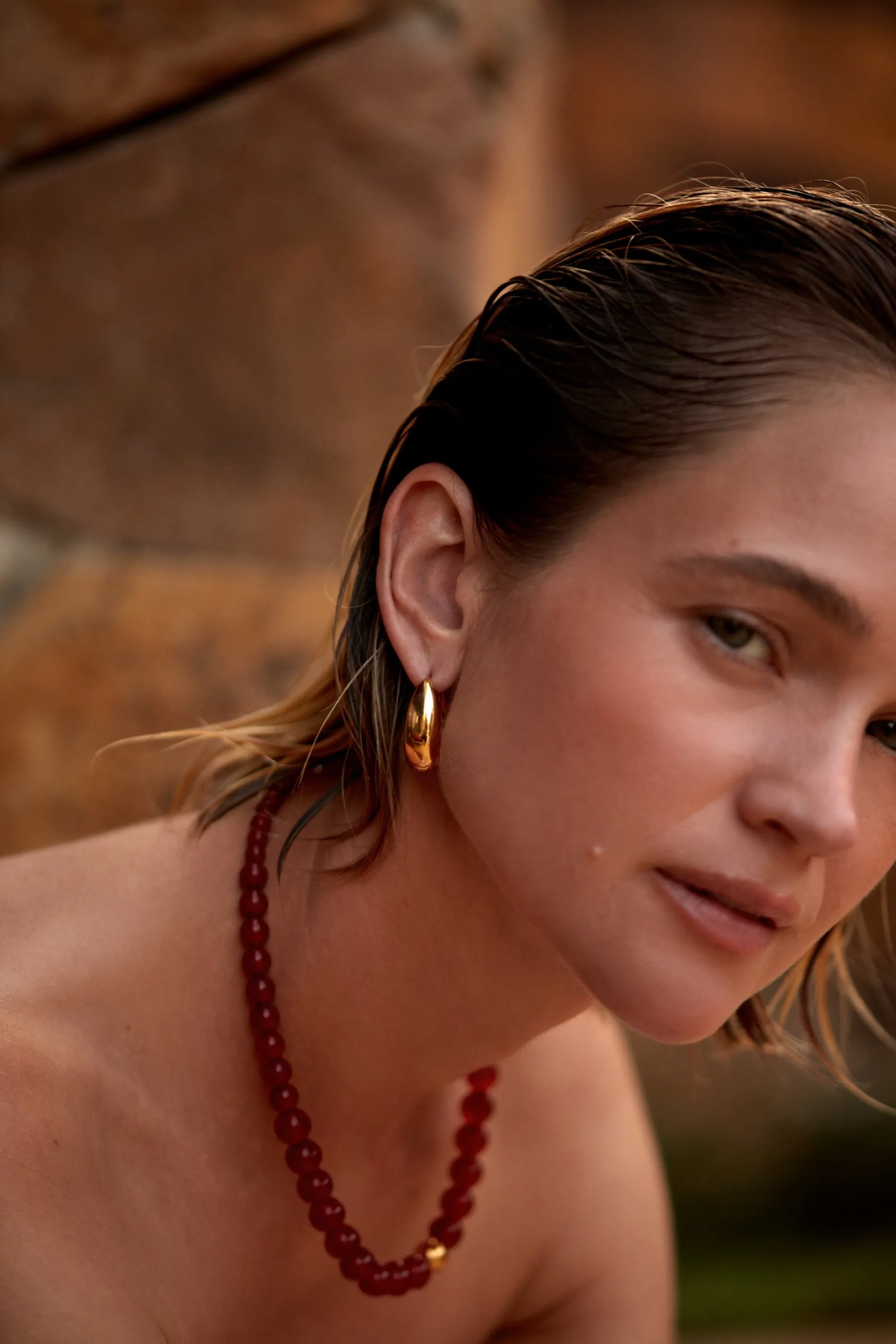 Golden Curve Hoops Bold sold by Anni Lu product image thumbnail 3