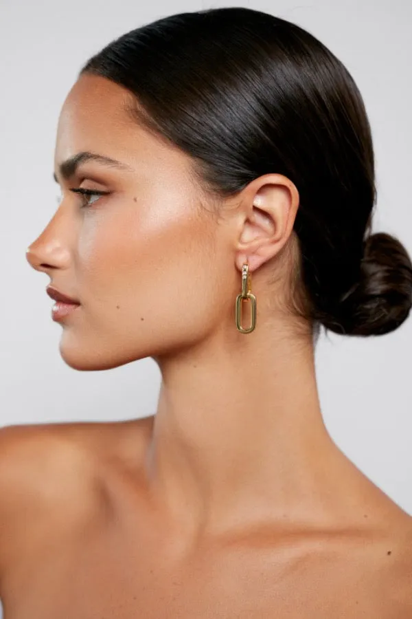Golden Link Earrings sold by Anni Lu product image thumbnail 2