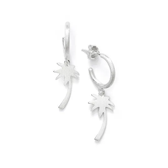 Palm Tree Single Hoop Earring - Silver sold by Anni Lu product image thumbnail 2