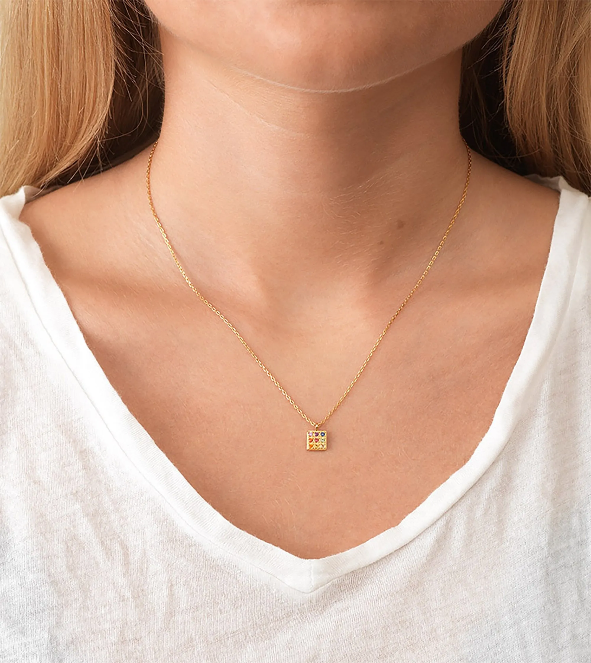 Nine Dots Necklace - Silver sold by Anni Lu product image thumbnail 3