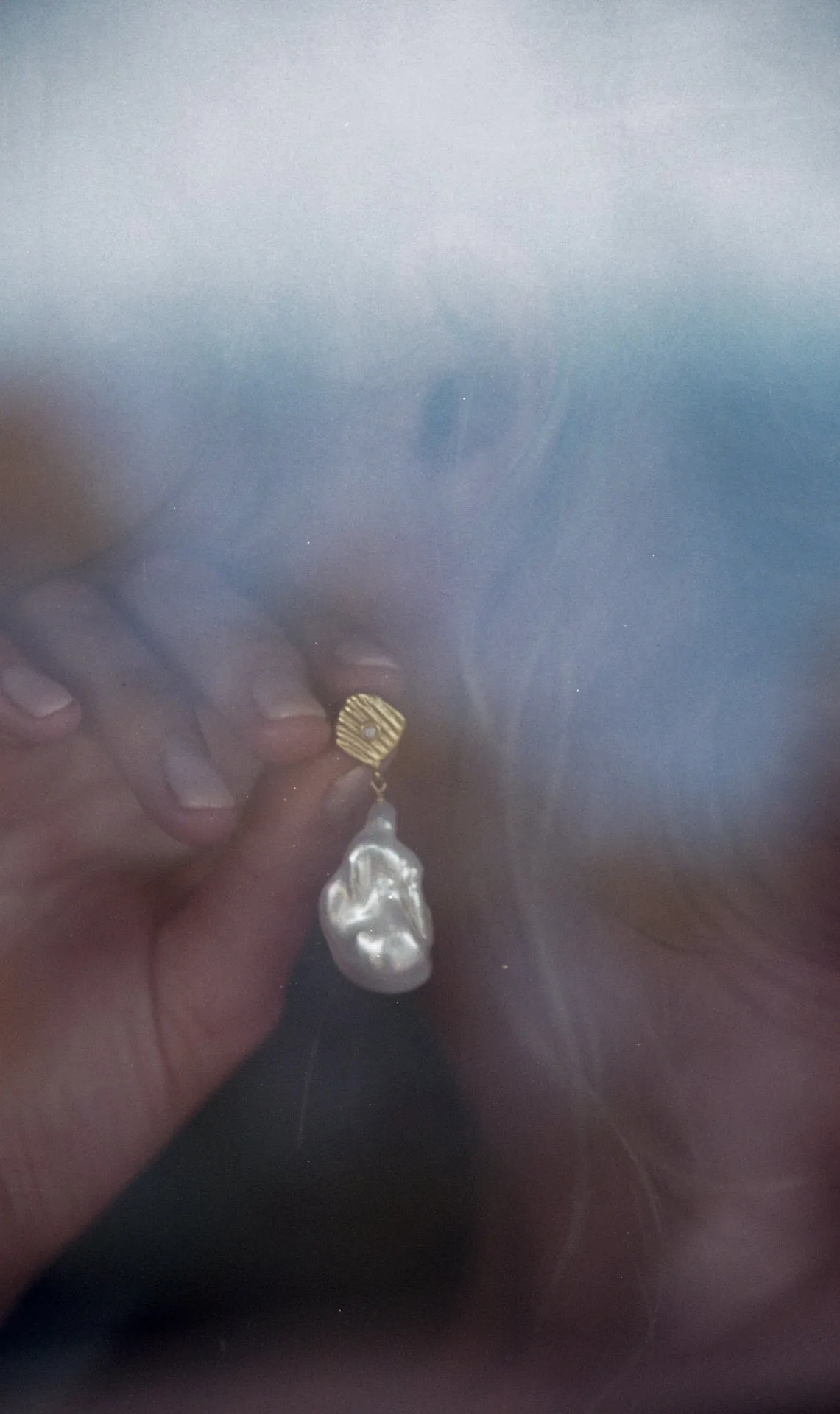 Jet-set Baroque Pearl Earrings sold by Anni Lu product image thumbnail 2