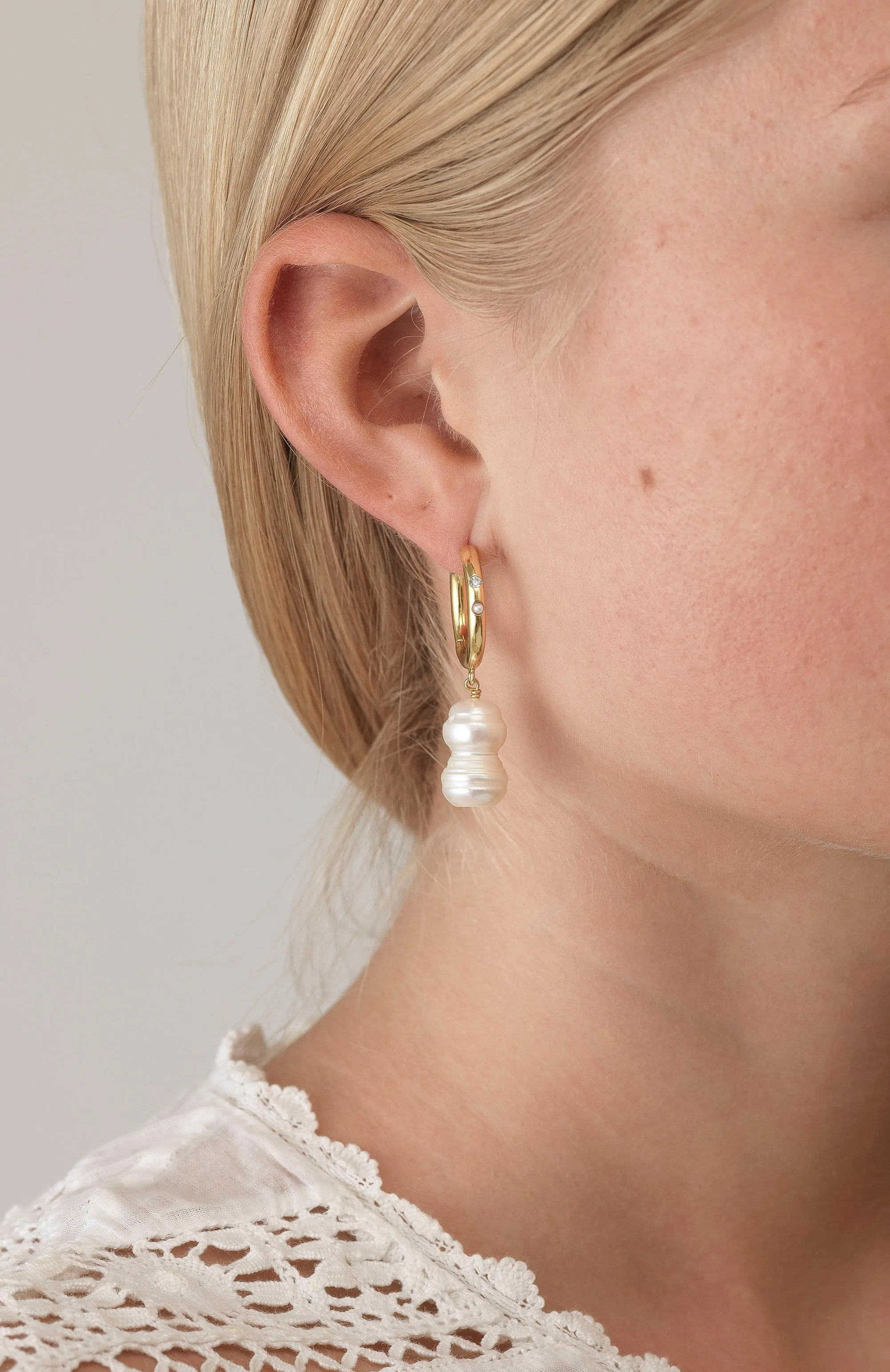 Diamonds and Pearls Earrings sold by Anni Lu product image thumbnail 3