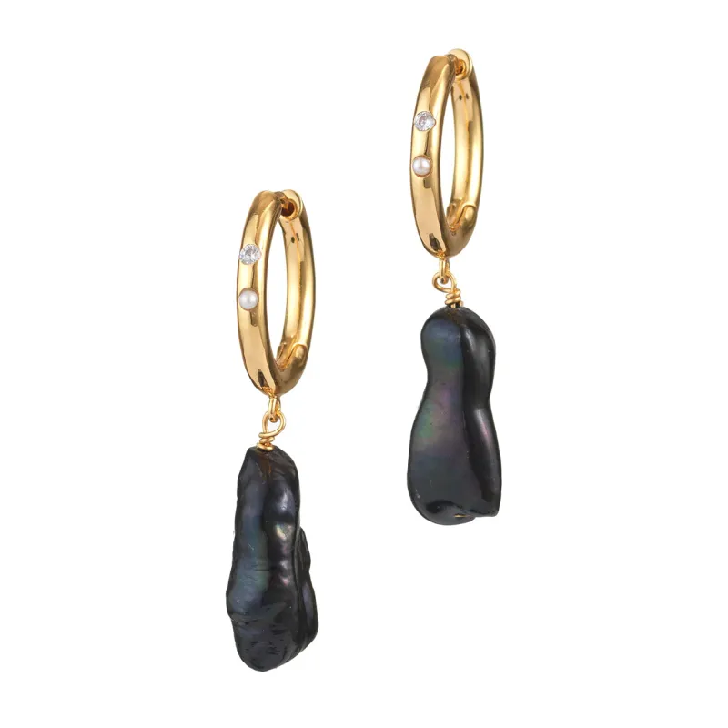 Diamonds and Pearls Earrings made by Anni Lu