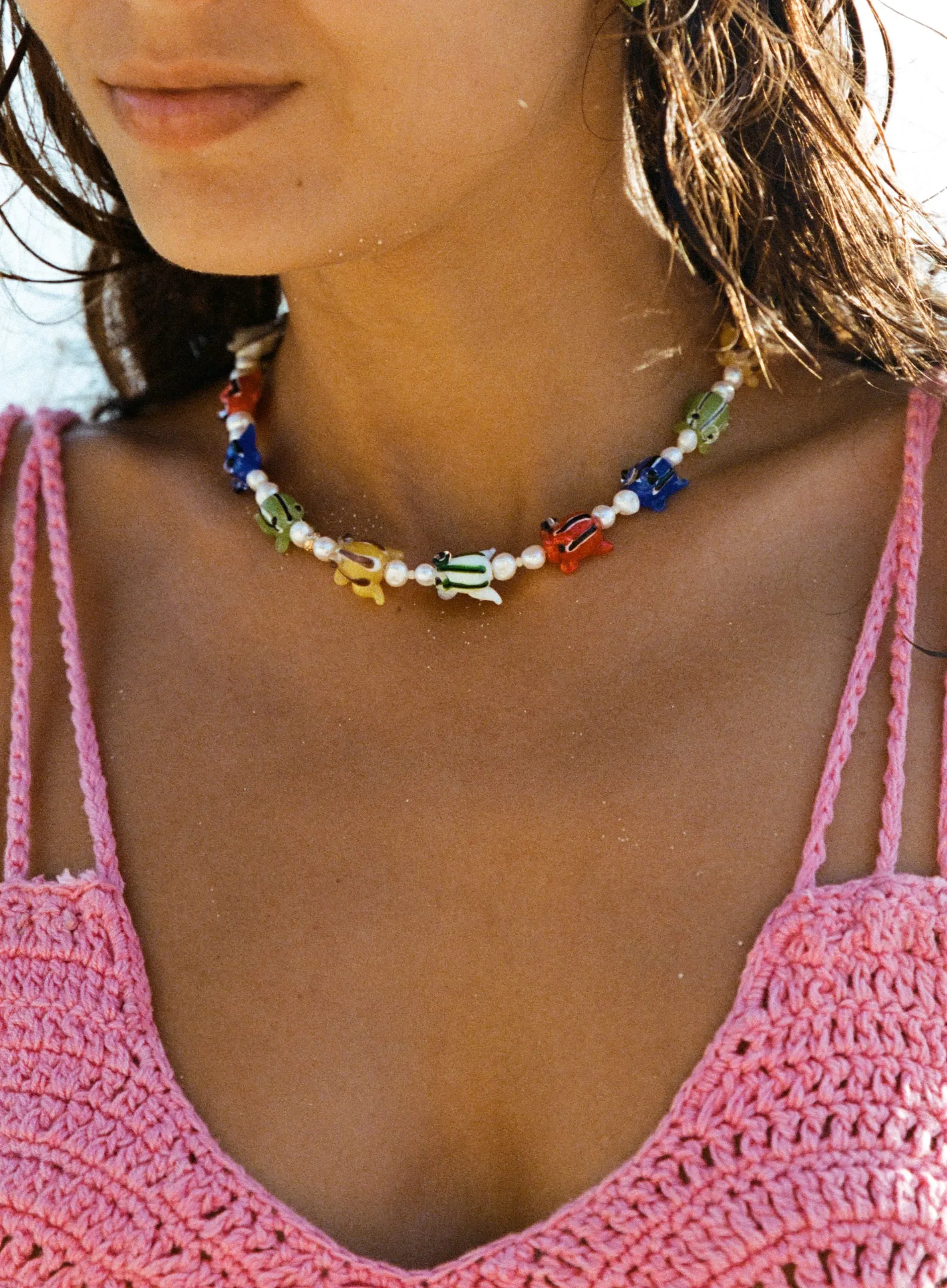 Hip Hop Good Luck Pearly Necklace sold by Anni Lu product image thumbnail 2