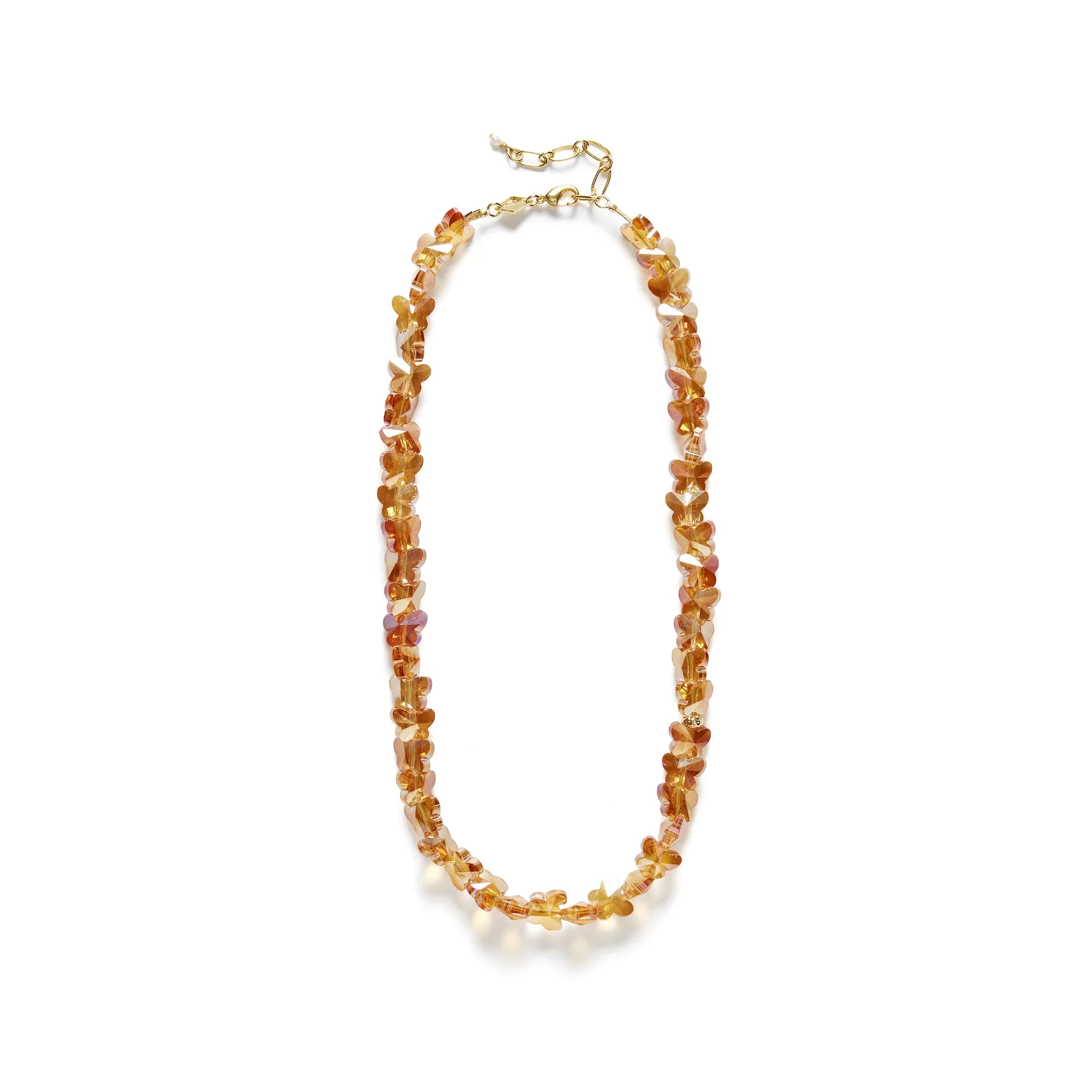 Crystal Butterfly Necklace sold by Anni Lu