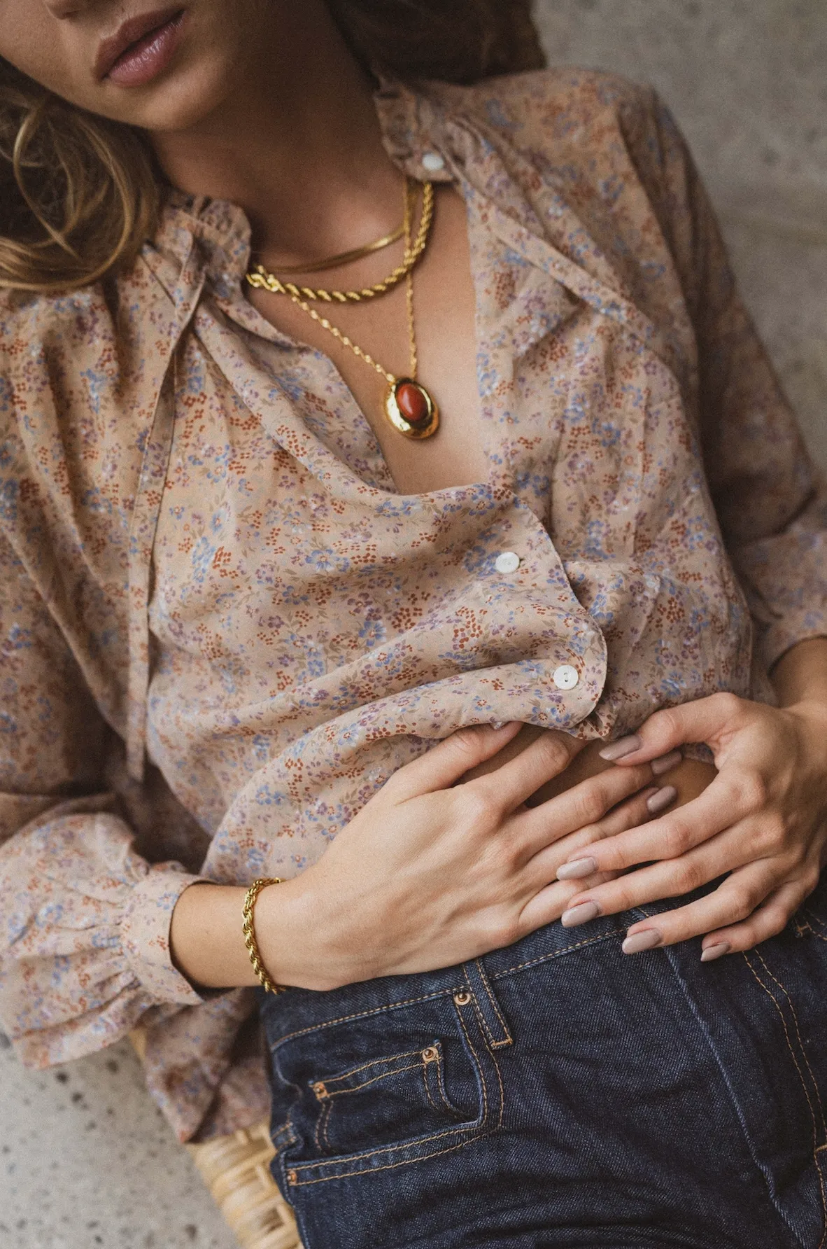 Golden Rope Necklace sold by Anni Lu product image thumbnail 5