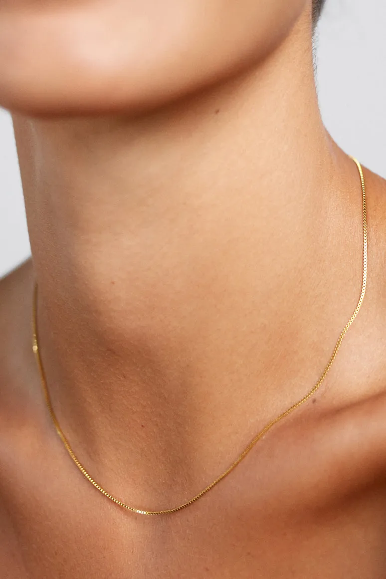 Box Chain Necklace - Gold sold by Anni Lu product image thumbnail 2