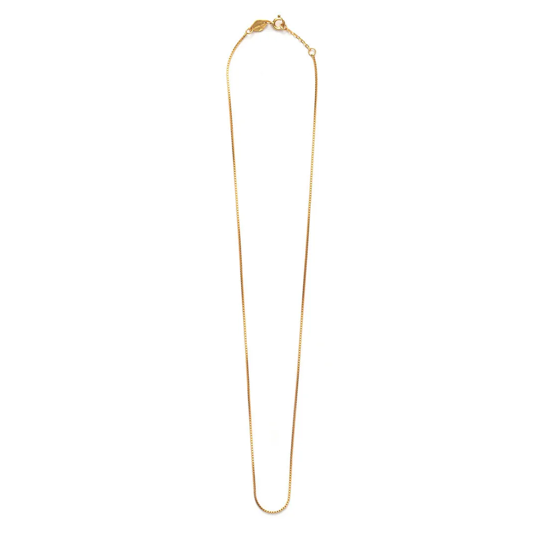 Box Chain Necklace - Gold sold by Anni Lu