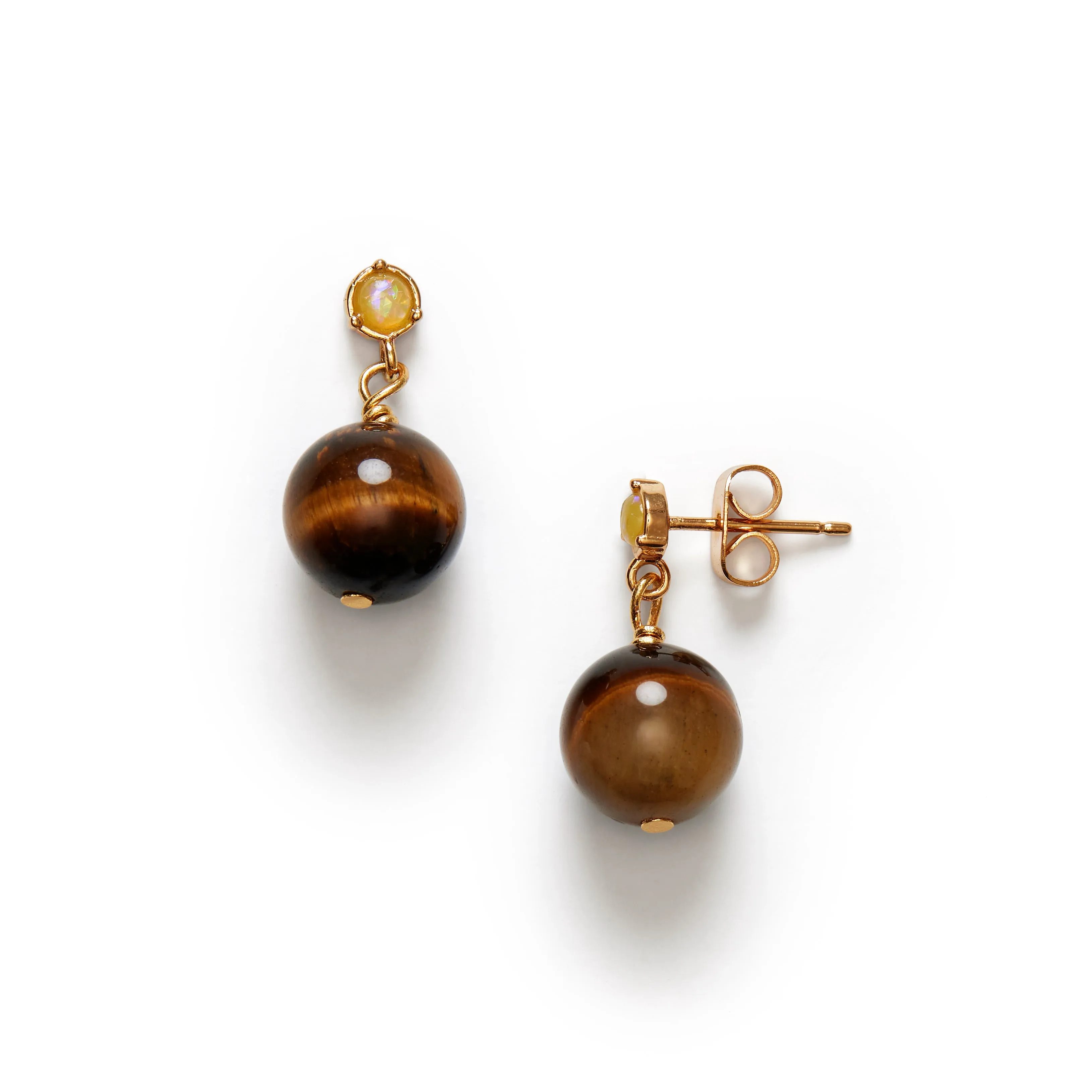 Ball Earring - Eye of the Tiger sold by Anni Lu