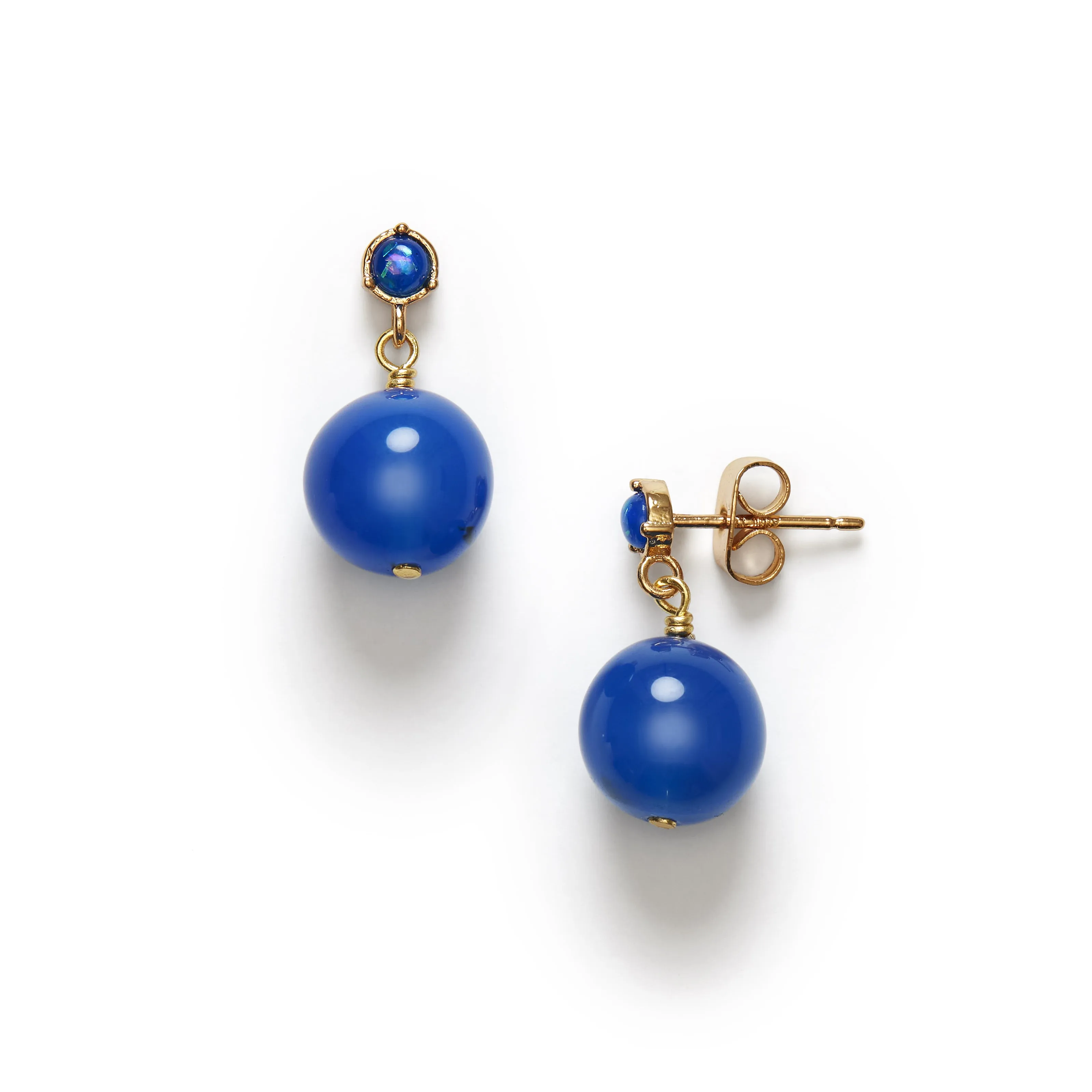 Ball Earring - Pacific Blue sold by Anni Lu