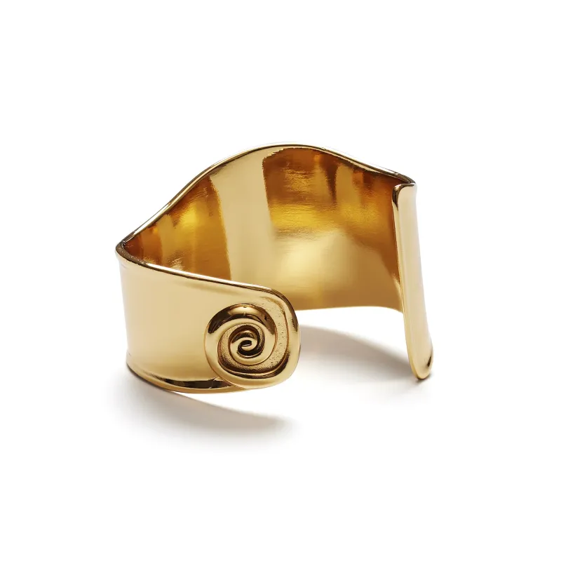 Swirly Square Bangle made by Anni Lu