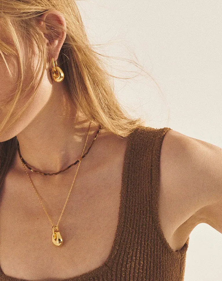 Golden Pebble Necklace sold by Anni Lu product image thumbnail 2