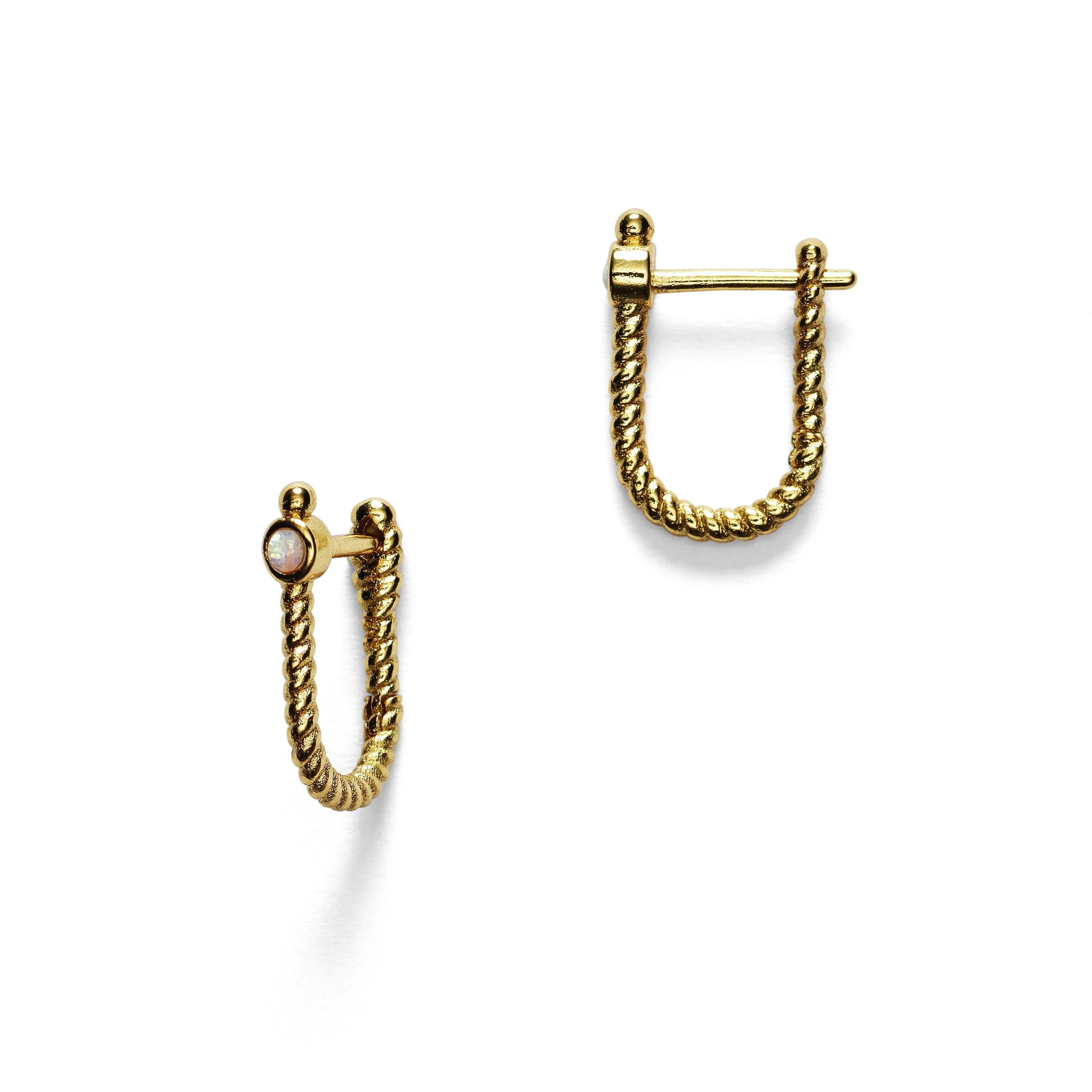 Golden Rope Earring sold by Anni Lu