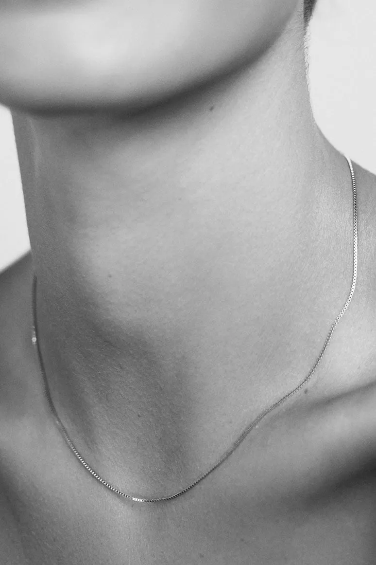 Box Chain Necklace - Silver sold by Anni Lu product image thumbnail 2