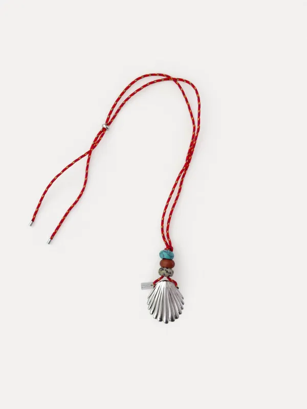 Anni Lu x MARKÉTT Shell Charm / Necklace - Silver / RED CRUSH made by Anni Lu