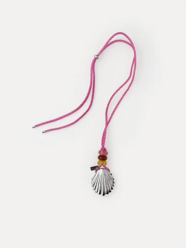 Anni Lu x MARKÉTT Shell Charm / Necklace - Silver / CANDY BLUSH made by Anni Lu