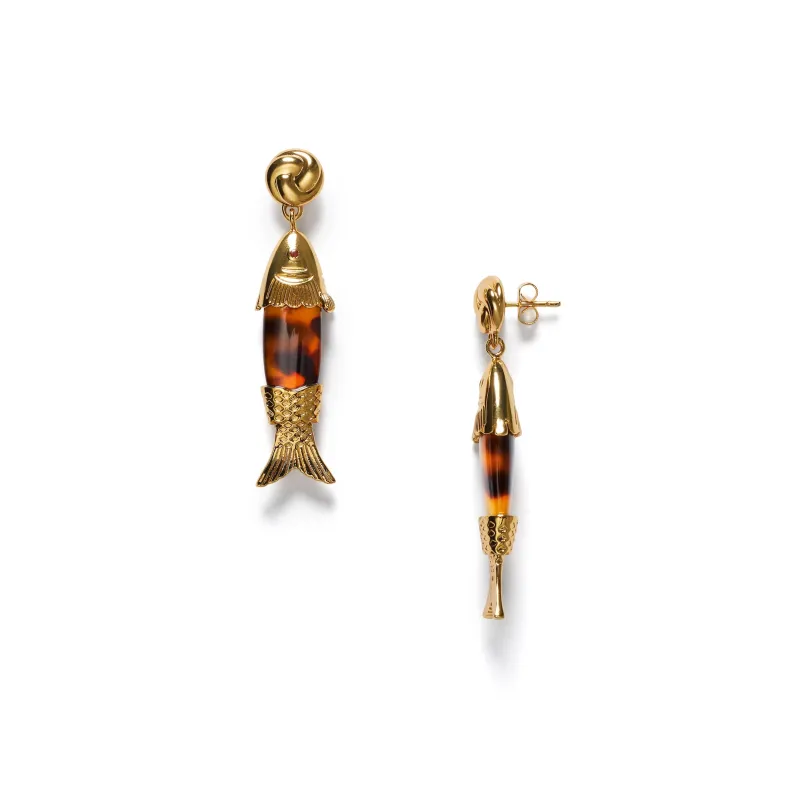 Big Catch Earrings made by Anni Lu