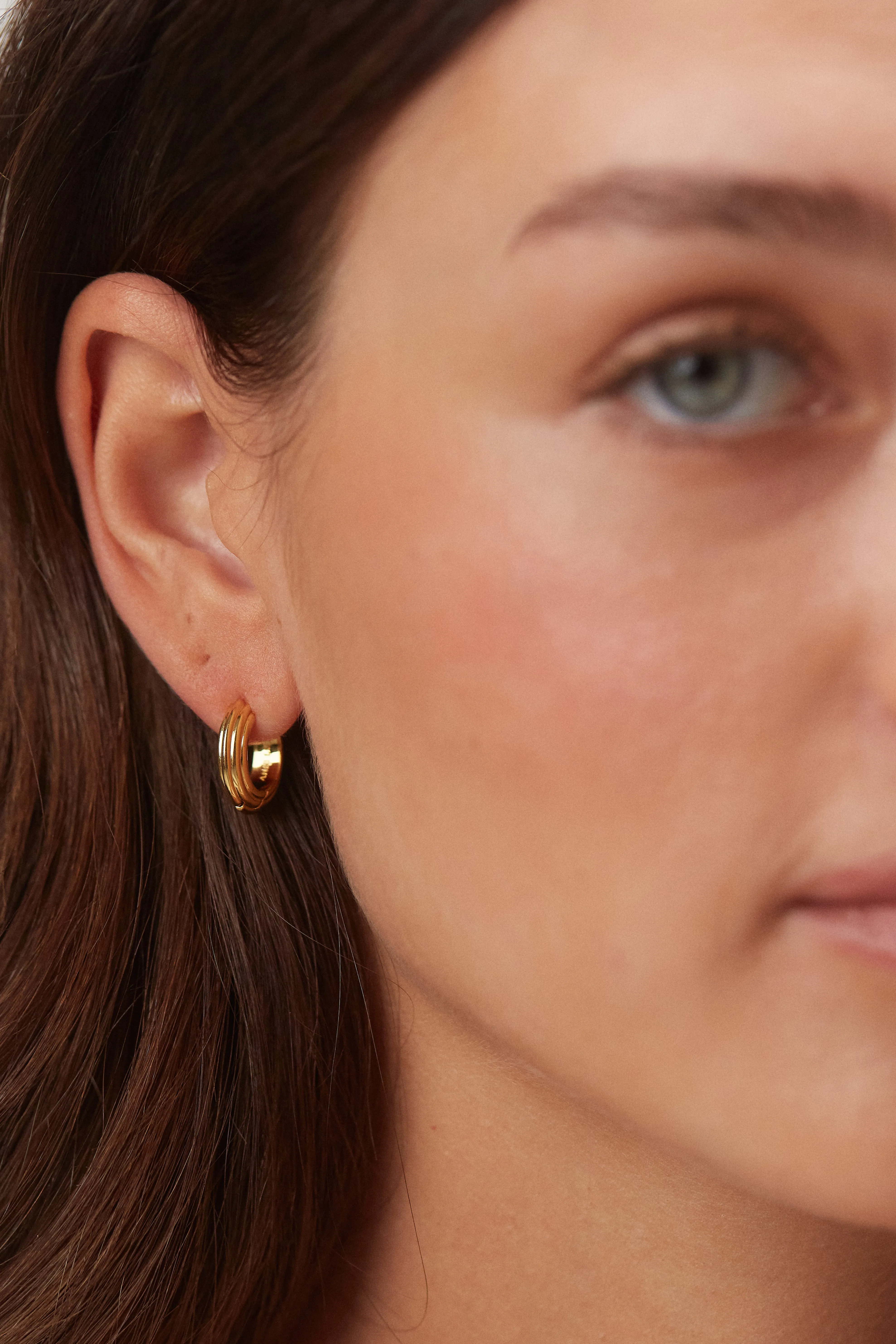 Golden Deco Hoops Petit sold by Anni Lu product image thumbnail 2