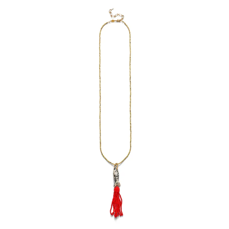 Tassel Fishy Necklace made by Anni Lu