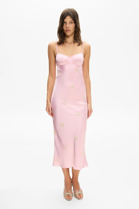 Beaded Waterlily dress made by Anna October