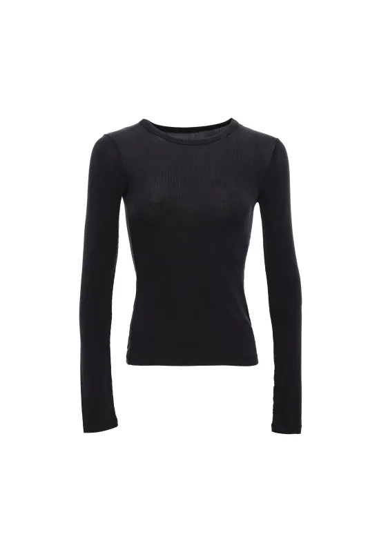 RIBBED LONG SLEEVE SHIRT sold by Aya Muse
