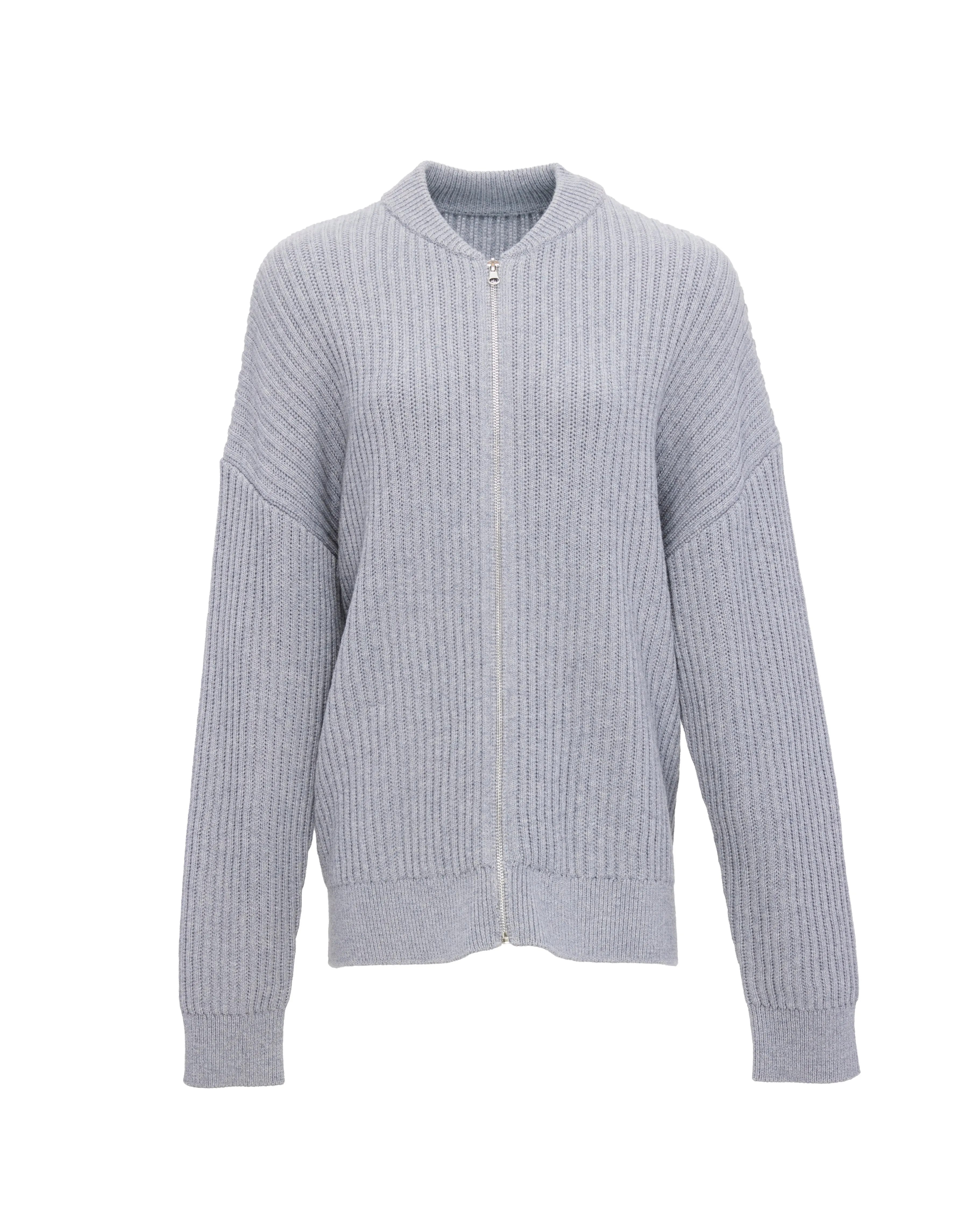 RIBBED ZIP-UP JACKET sold by Aya Muse