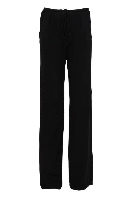 SLOUCHY KNIT PANTS WITH TIE made by Aya Muse