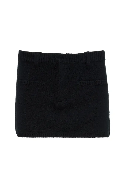 KNIT MINI SKIRT made by Aya Muse