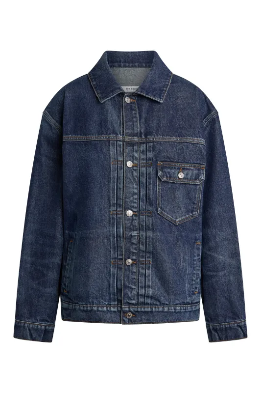 Oversized Denim Jacket made by Aya Muse