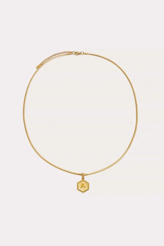 Initial Pendant Necklace - 19" sold by Petit Moments
