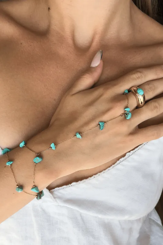 Murtal Hand Chain + Cedric Ring Bundle made by Petit Moments