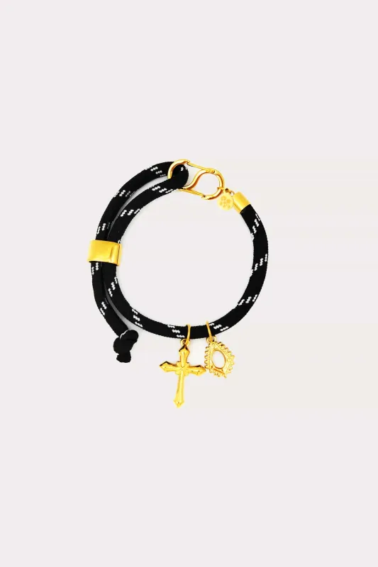 Adjustable Paracord Charm Bracelet sold by Petit Moments