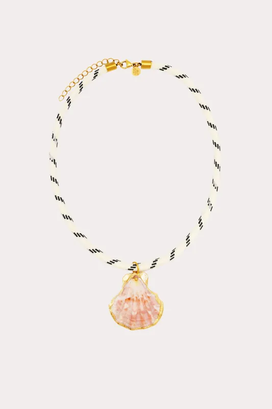 Shell Charm Paracord Necklace made by Petit Moments