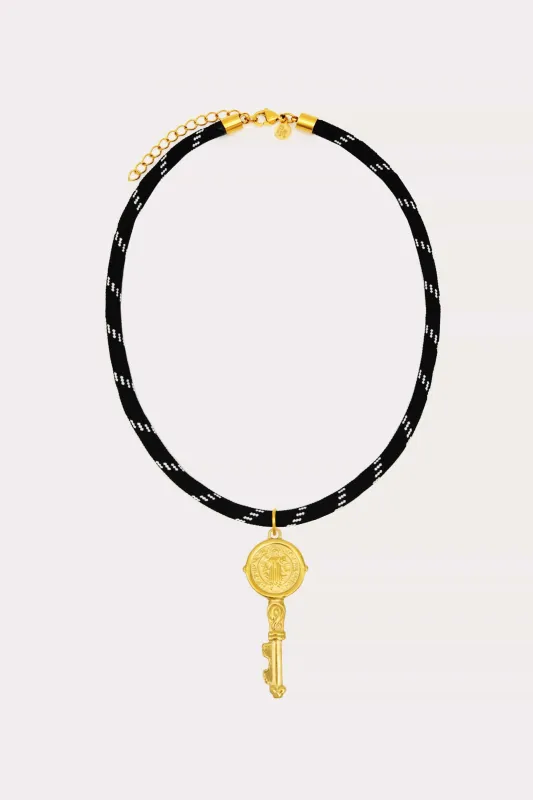 Key Charm Paracord Necklace made by Petit Moments