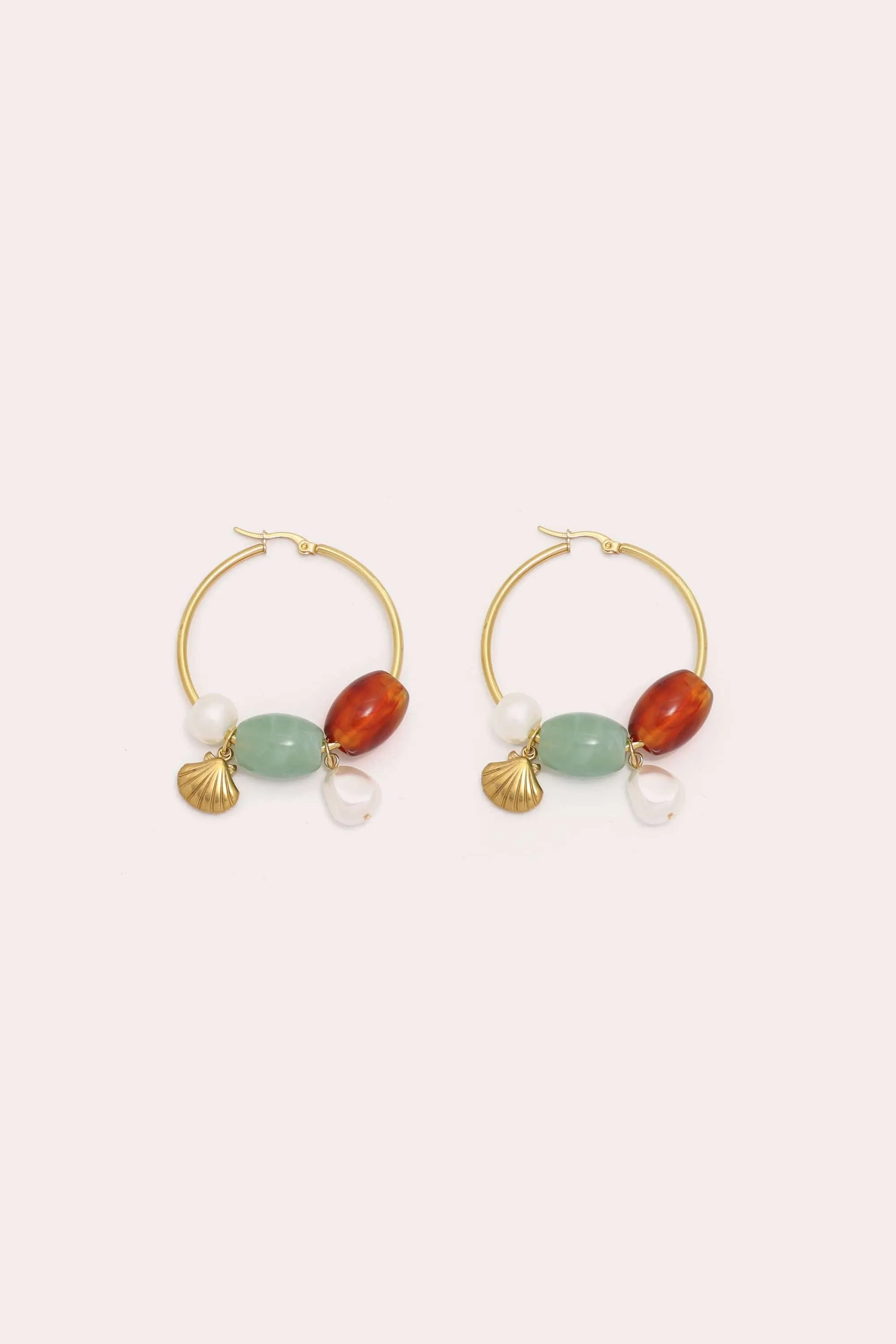 Drift Charm Hoop Earrings sold by Petit Moments product image thumbnail 2