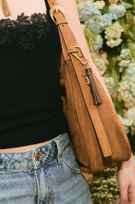 Seahorse Leather Tassel Charm Keychain sold by Petit Moments