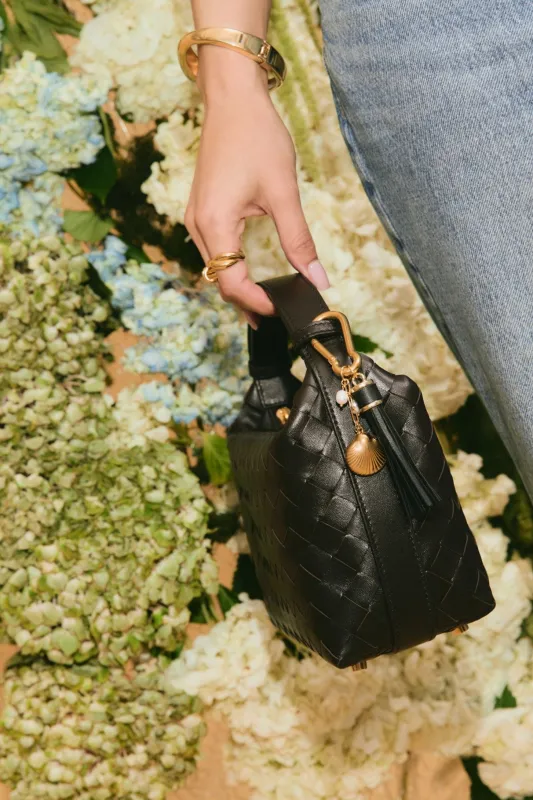 Leather Tassel Charm Keychain sold by Petit Moments