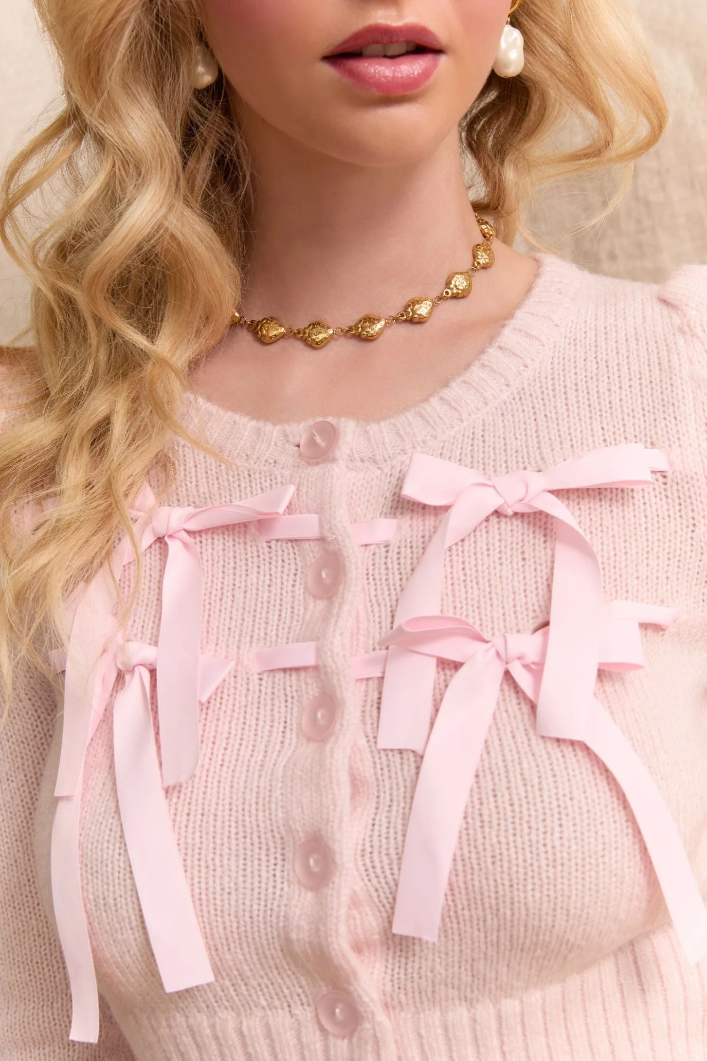 Strawberry Link Charm Necklace sold by Petit Moments