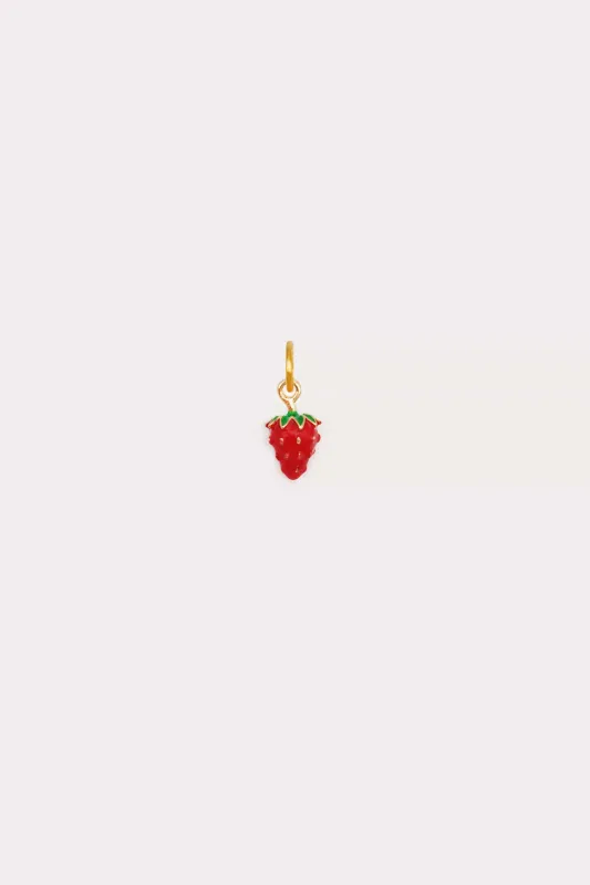 Enamel Strawberry Charm made by Petit Moments