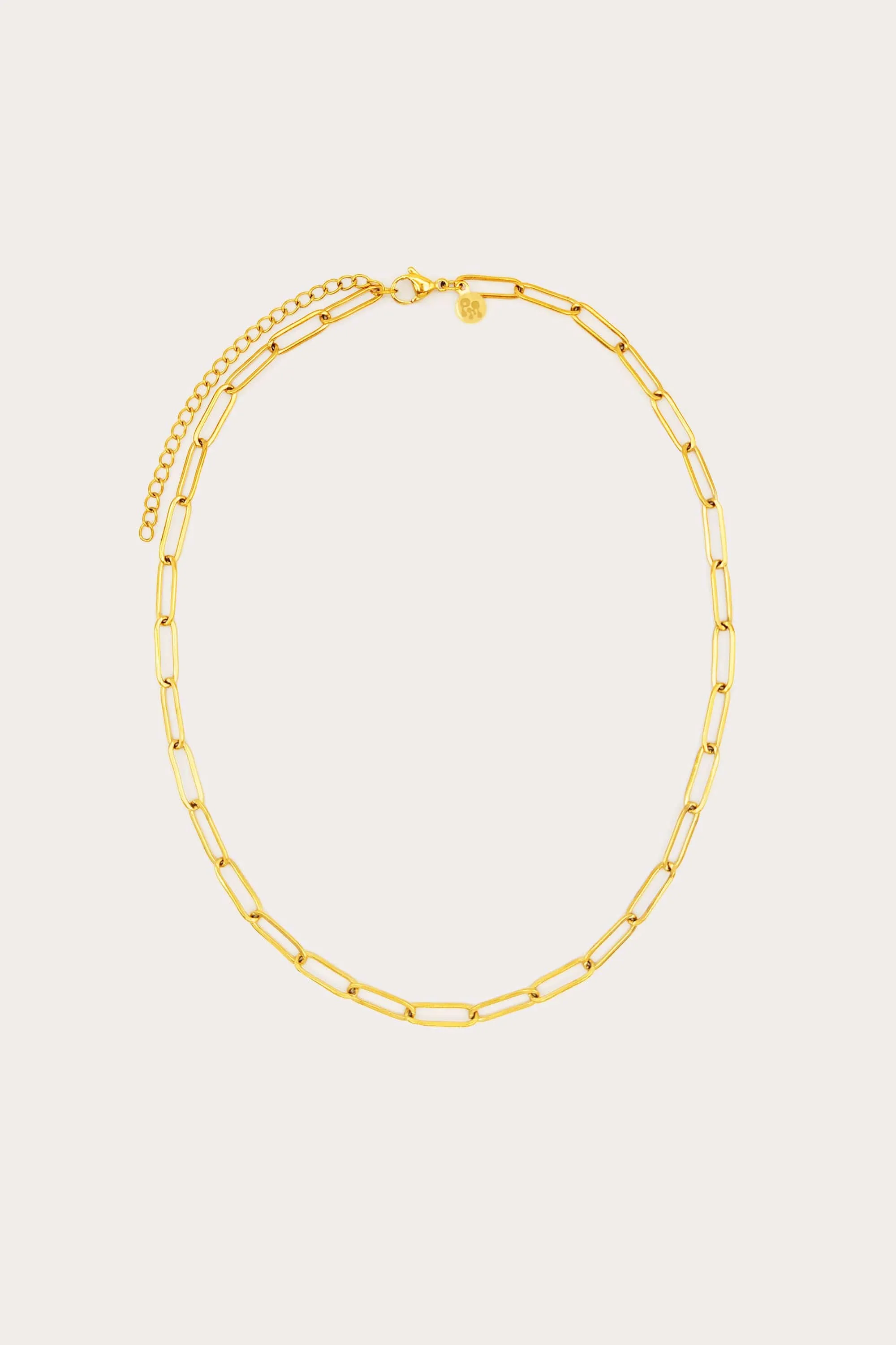 Flat Paperclip Necklace Chain sold by Petit Moments product image thumbnail 2