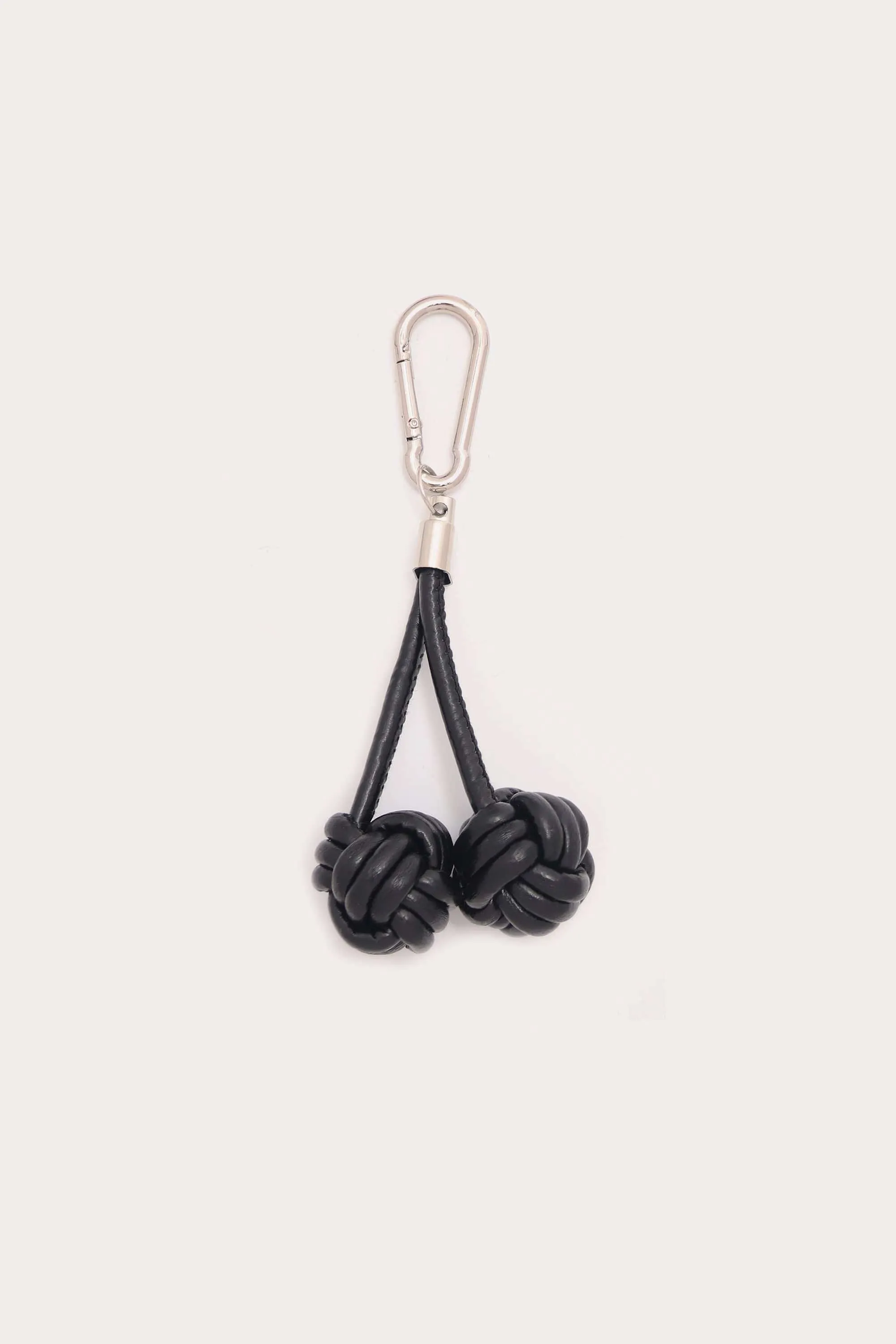 Leather Knot Cherry Bag Charm sold by Petit Moments