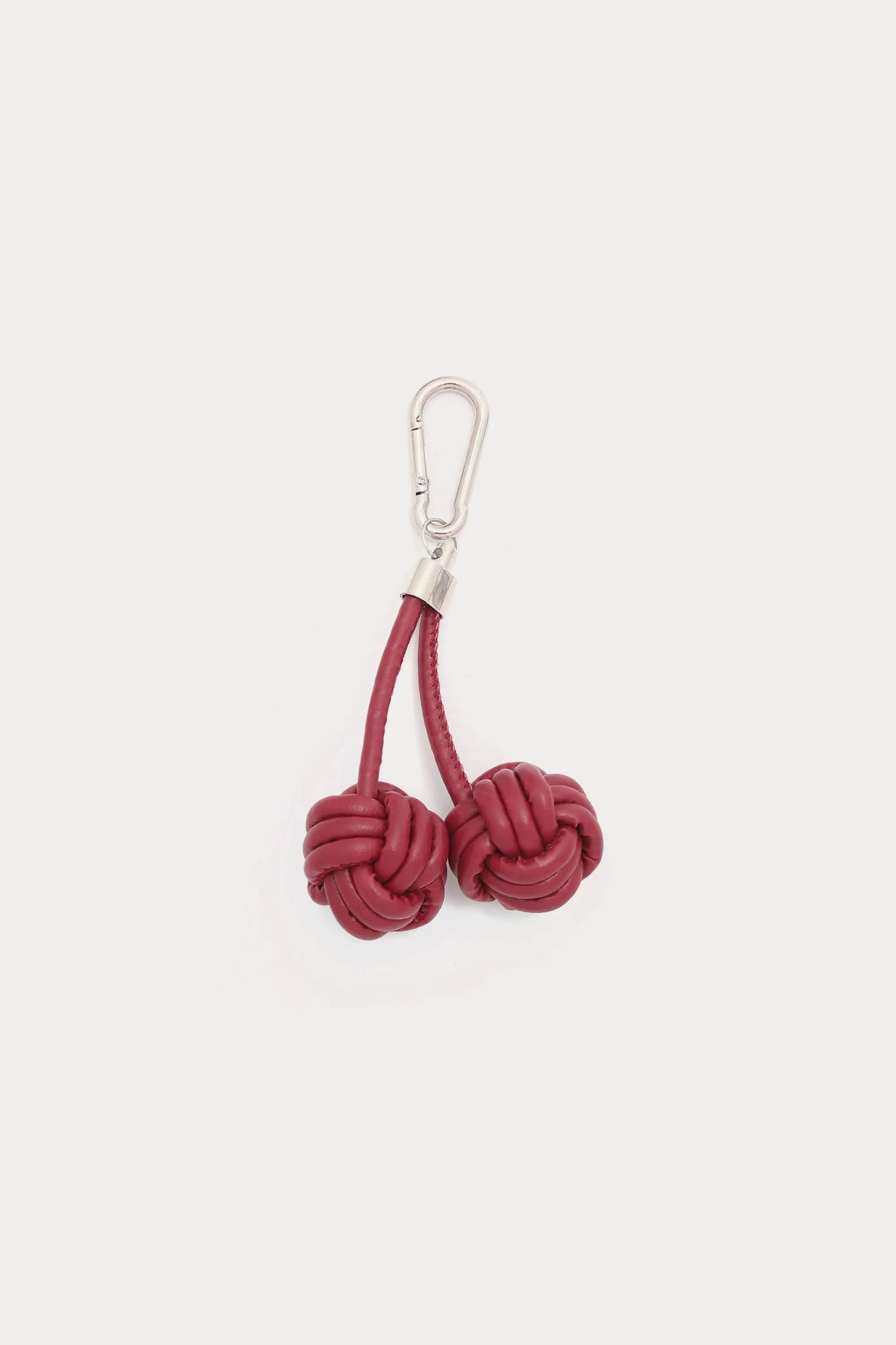 Leather Knot Cherry Bag Charm sold by Petit Moments product image thumbnail 2