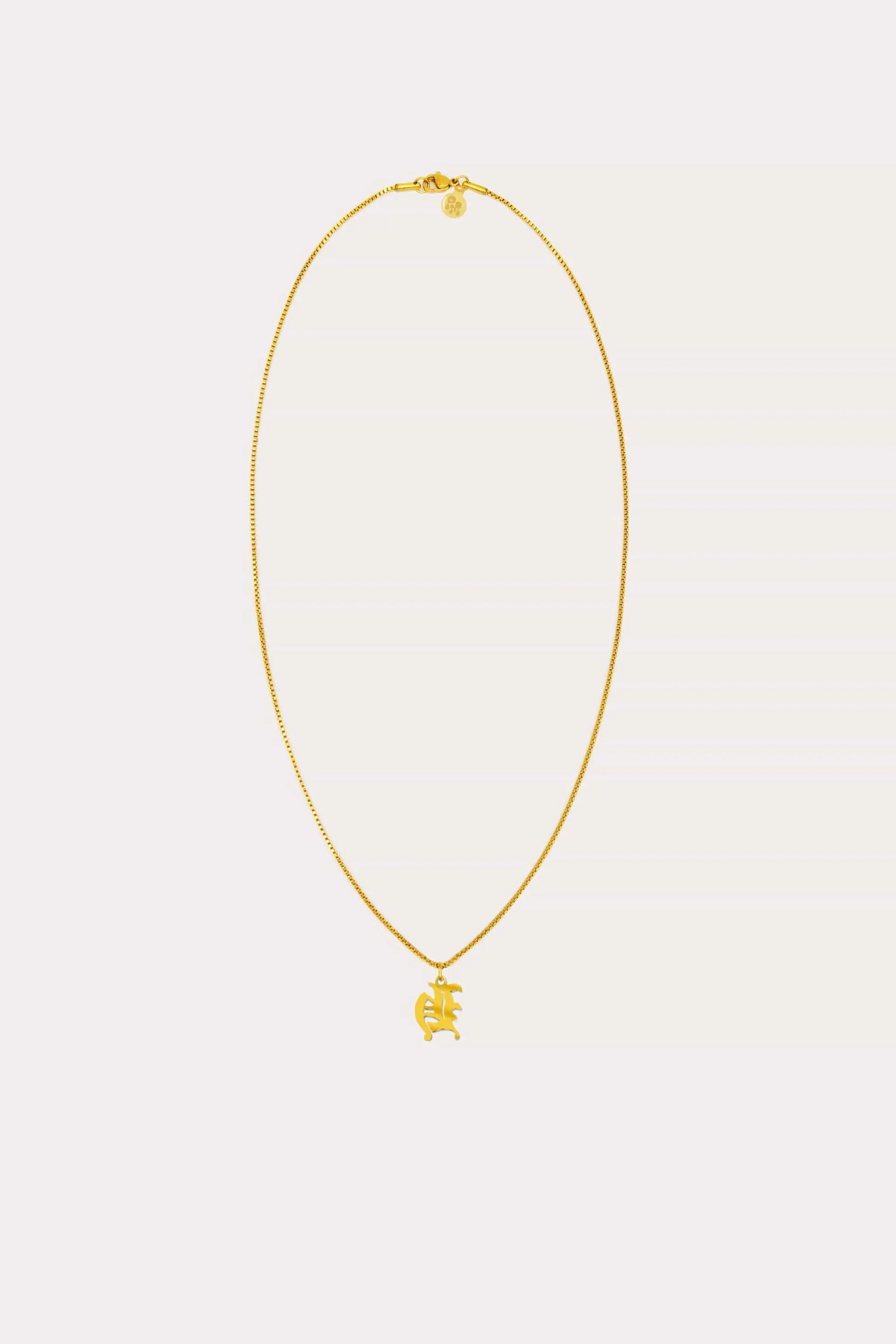 Old English Initial Necklace sold by Petit Moments product image thumbnail 2