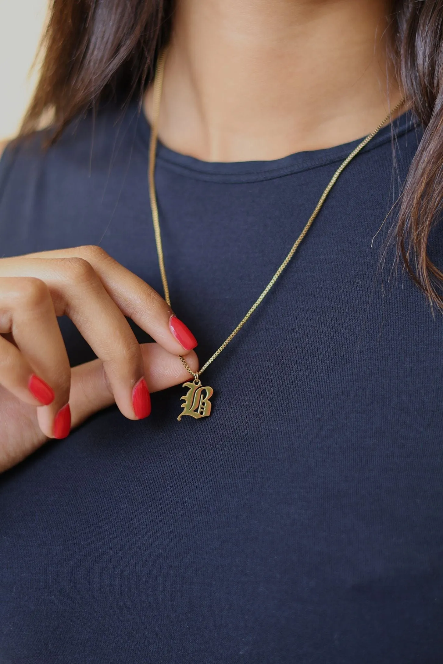 Old English Initial Necklace sold by Petit Moments