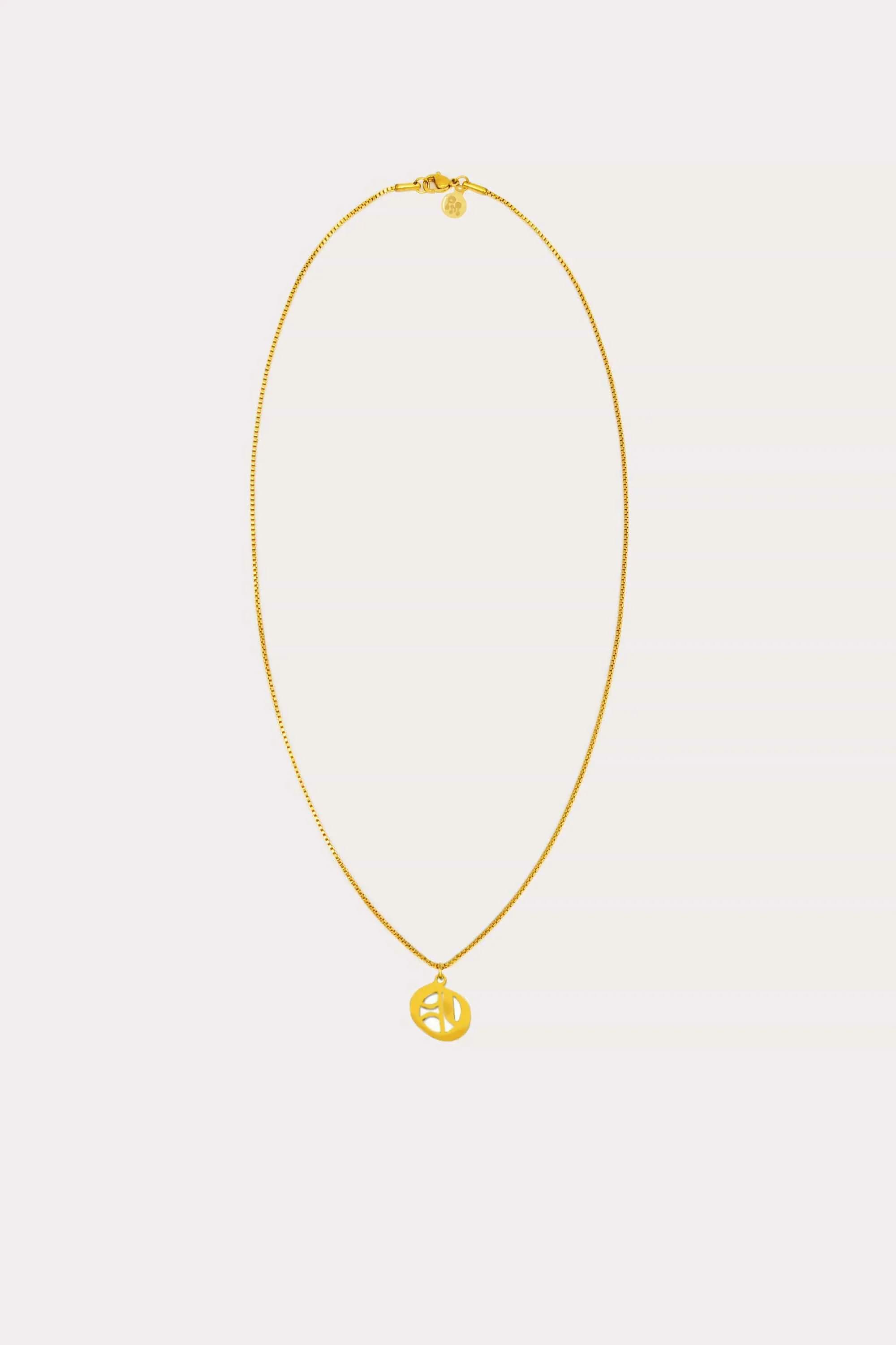 Old English Initial Necklace sold by Petit Moments product image thumbnail 4