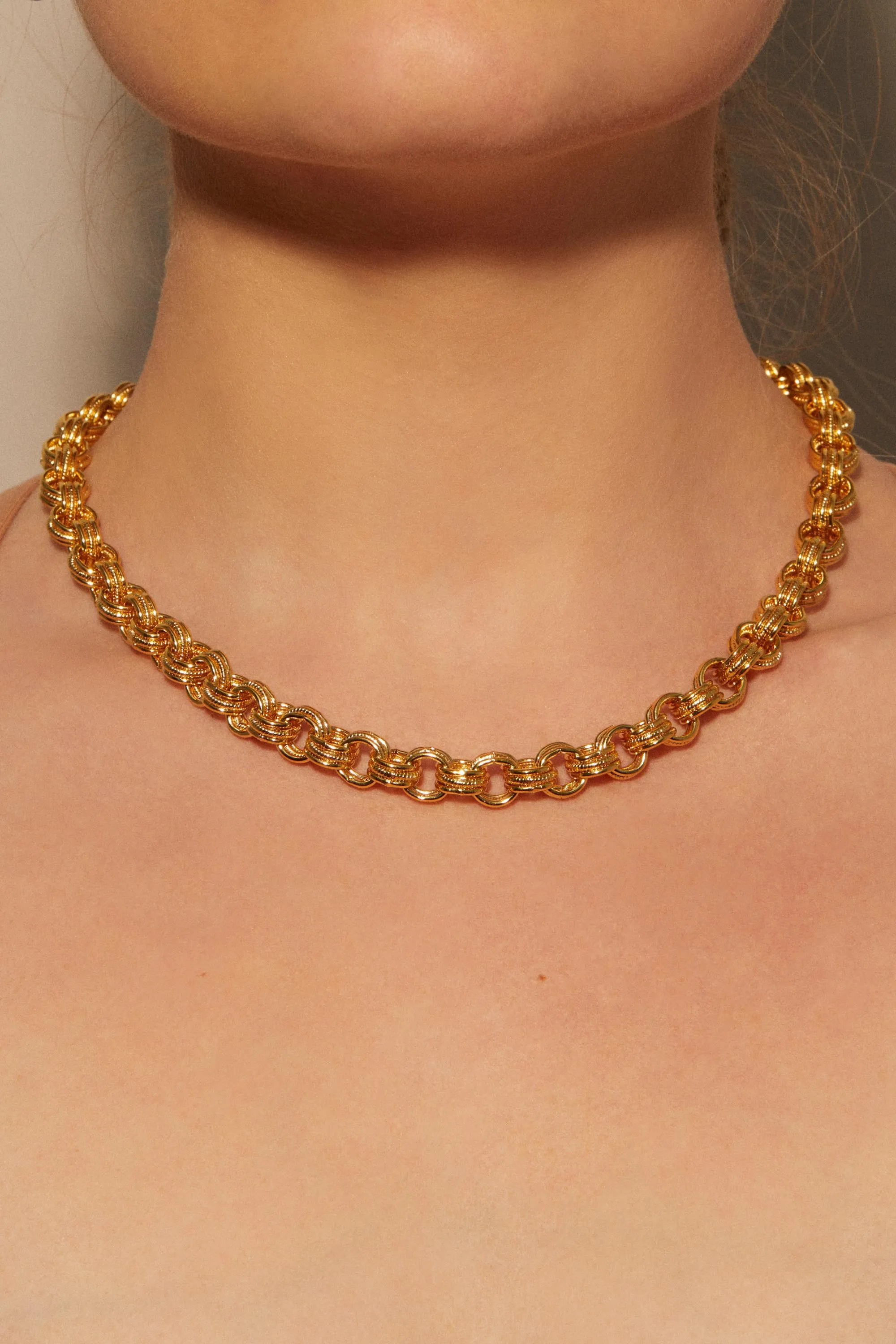 Triple Link Chain Necklace sold by Petit Moments product image thumbnail 2
