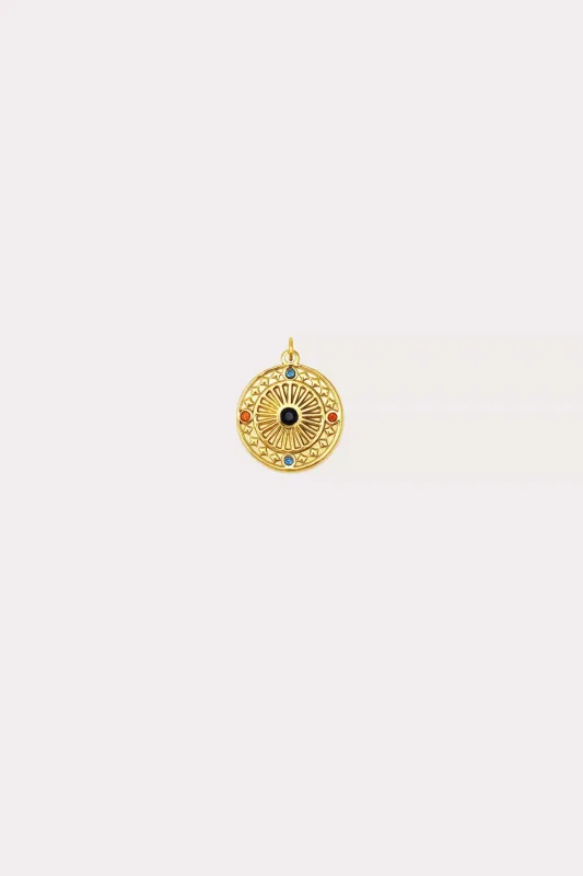 Multistone Disc Charm made by Petit Moments