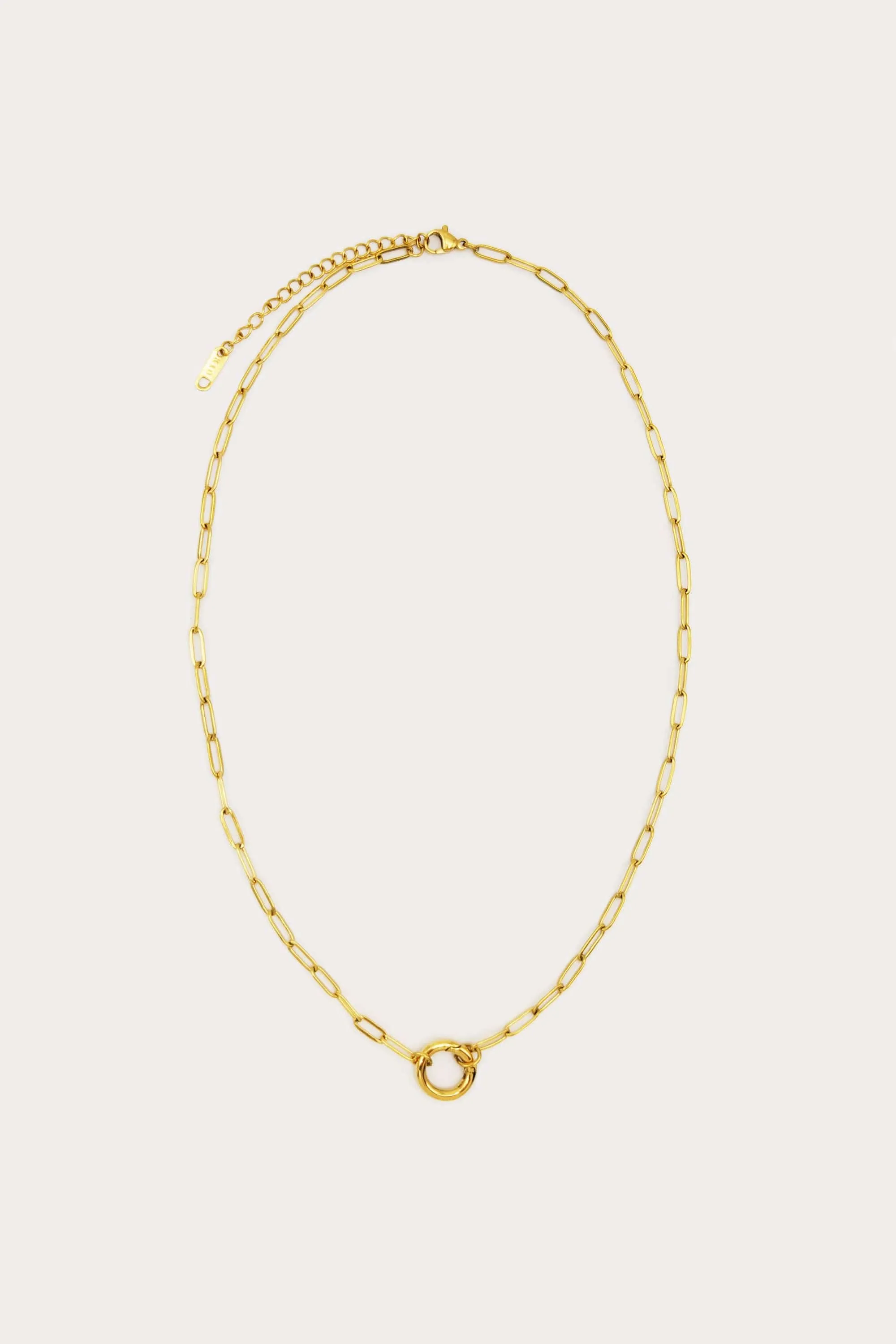 Paperclip Carabiner Necklace Chain sold by Petit Moments