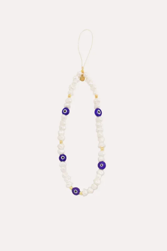 Evil Eye Pearl Phone Charm sold by Petit Moments